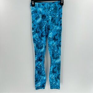 Under Armour movement high rise ankle printed leggings size XS NWT blue